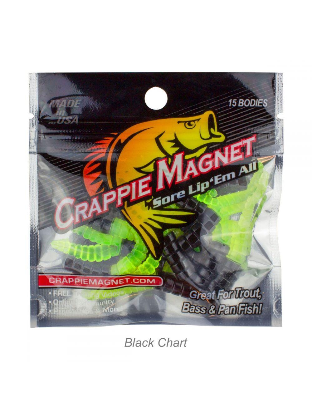 Leland Lures Crappie Magnet 15-Piece Soft Plastic Bait Kit for Crappie Fishing - Perfect for Freshwater Fishing & Ice Fishing
