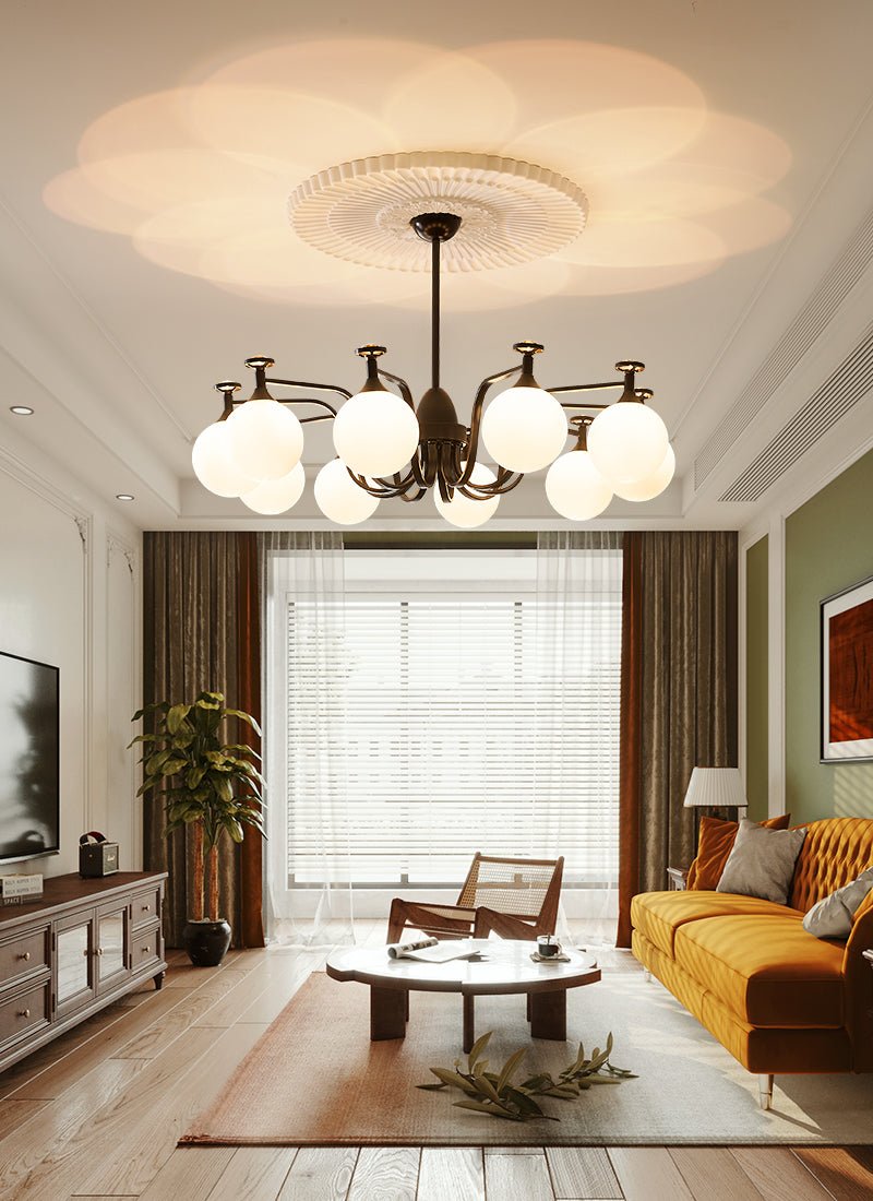 Isolde Crystal Chandelier - Elegant Modern Ceiling Light Fixture for Dining Room, Living Room & Bedroom | Dimmable LED Lighting for Home Decor