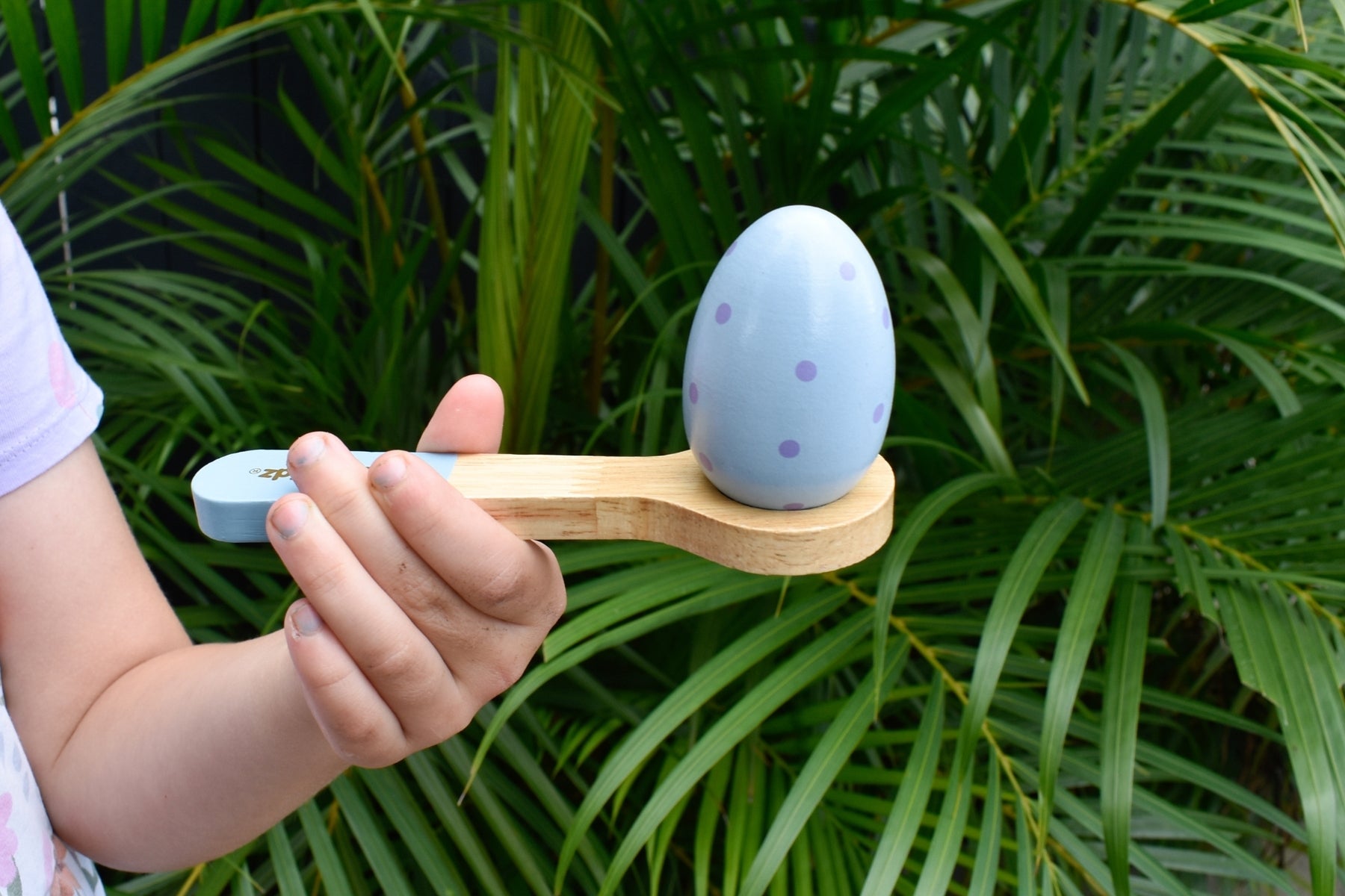 Premium Wooden Egg & Spoon Race Game Set - Fun Outdoor & Indoor Activity for Kids, Family Gatherings, Picnics, and Birthday Parties