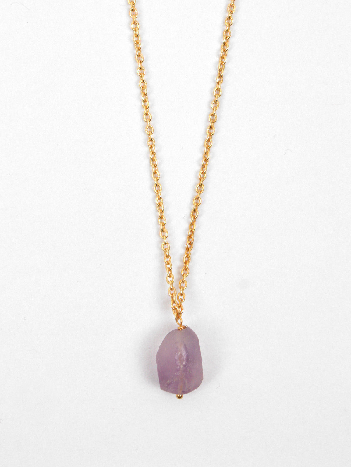 Natural Stone Pendant Necklace for Women - Handmade Solo Gemstone Jewelry with Assorted Crystals (Amethyst, Rose Quartz, Lapis Lazuli) - Perfect for Meditation, Yoga & Spiritual Healing Gifts