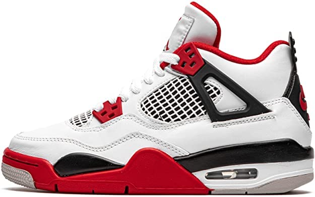 Air Jordan 4 Retro Men's Basketball Shoes - White/Cement Grey (308497-106) | High-Performance Sneakers for Streetwear & Basketball Games