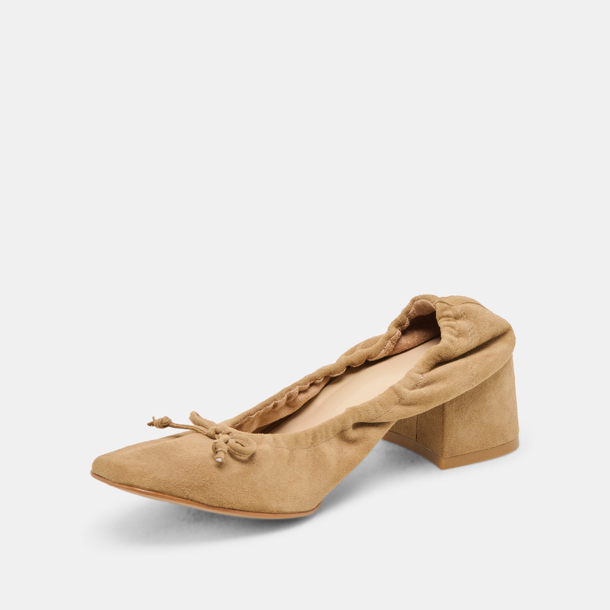 KARMIN Women's High Heels - DK Taupe Suede Pumps for Office, Party & Special Occasions