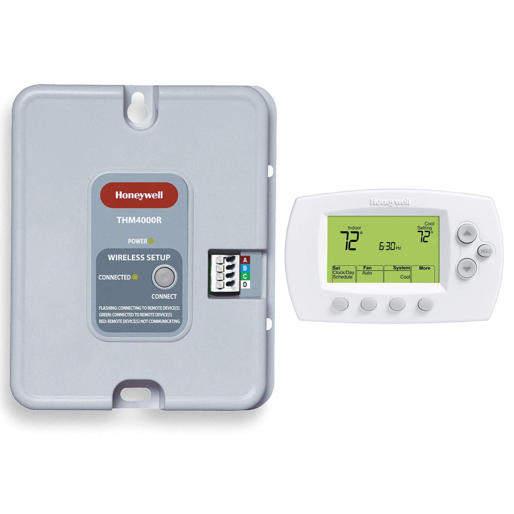Honeywell Home YTH6320R1023 Wireless Programmable Thermostat FocusPRO Kit with Wireless Adapter - Compatible with TrueZONE Panel | Smart Temperature Control for Home & Office