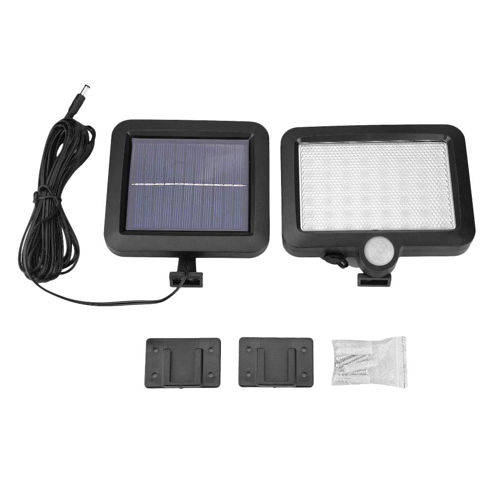 Split Type Solar Wall Lamp - Outdoor Garden & Garage Solar Light with 5M Extension Cord | Waterproof Solar Powered Wall Light for Patio, Pathway, Deck, and Backyard Lighting