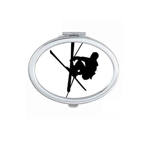 DIYthinker Portable Folding Double-Sided Mirror for Sports & Makeup - Perfect for Skiing, Physical Education, Travel & Handbag Use