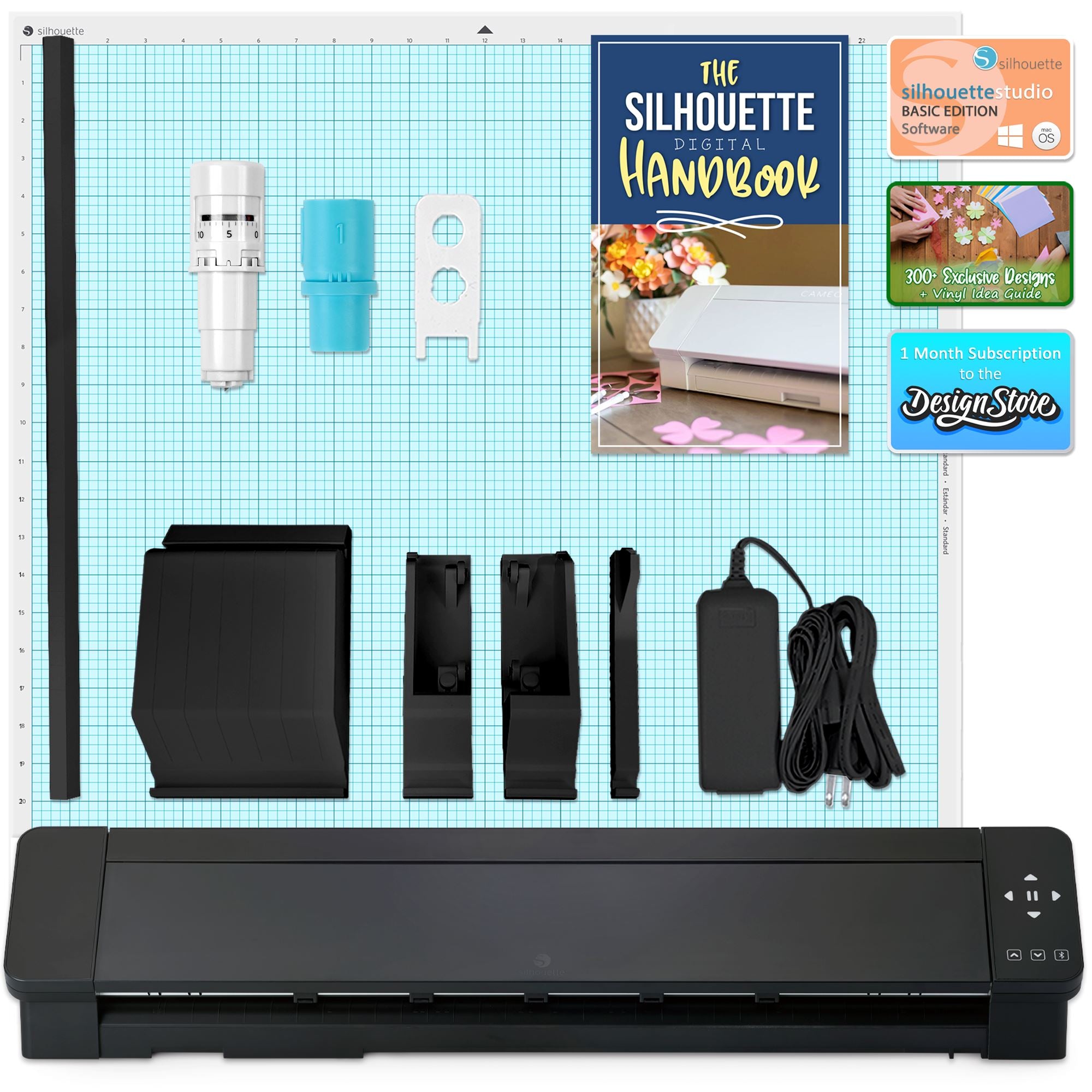 Silhouette Cameo 5 PRO MK II 24-inch Electronic Vinyl Cutting Machine for DIY Crafts, Sign Making, and Home Decor Projects - Perfect for T-Shirts, Stickers, and Custom Designs