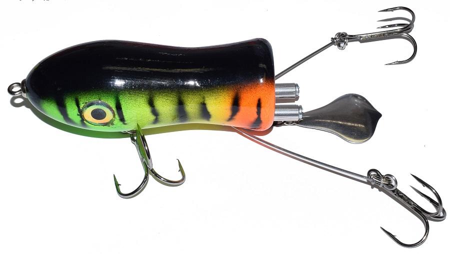 Chaos Big Mama Psycho Flaptail Fishing Lure - Topwater Bass Fishing Bait for Freshwater & Saltwater - Perfect for Bass, Pike, and Muskie Fishing