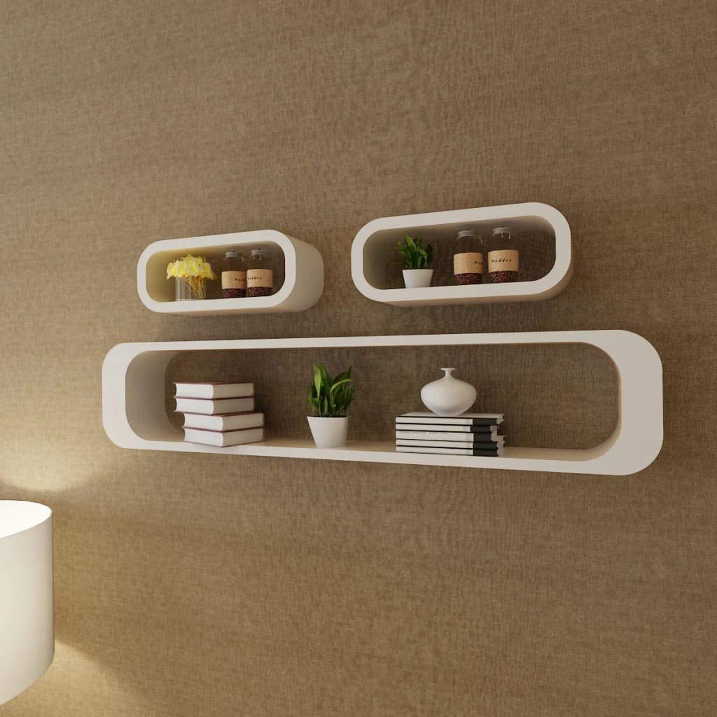 Floating Wall Shelves Set of 3 - Modern Picture Ledge & Display Shelf for Home Decor - Perfect for Living Room, Bathroom, Bedroom, Kitchen & Office - Showcase Photos, Books & Decorative Items