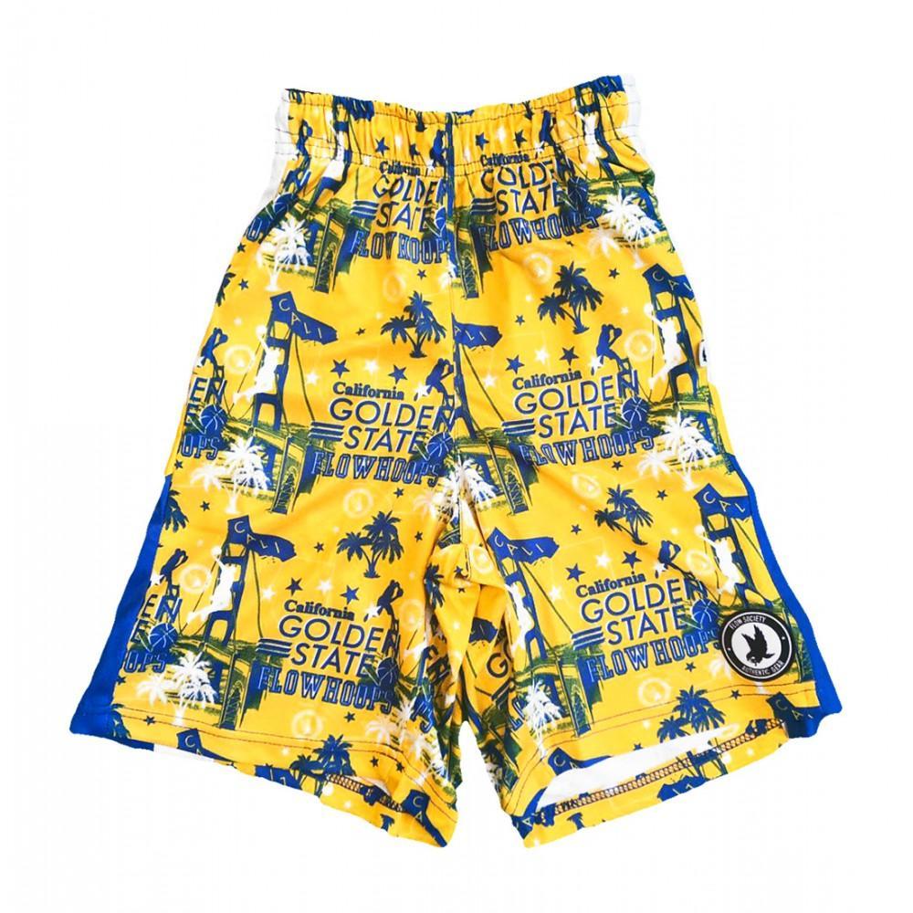 Golden State Warriors Boys' Basketball Shorts - NBA Team Logo Athletic Shorts for Kids - Perfect for Basketball Games, Practice & Casual Wear