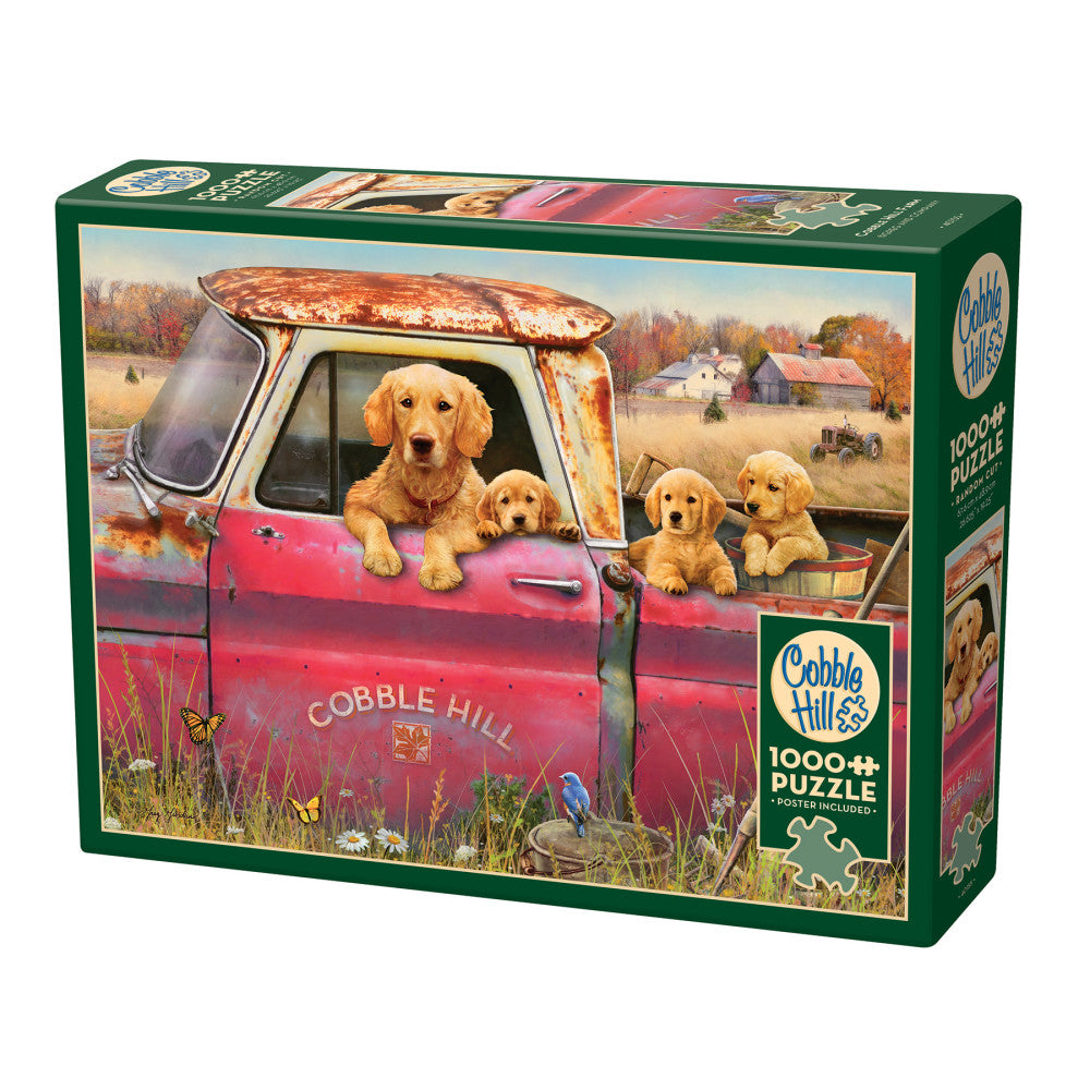 Cobble Hill Farm 1000 Piece Jigsaw Puzzle with Reference Poster - Fun Family Activity & Home Decor for Adults & Kids - Perfect for Relaxation, Stress Relief & Quality Time