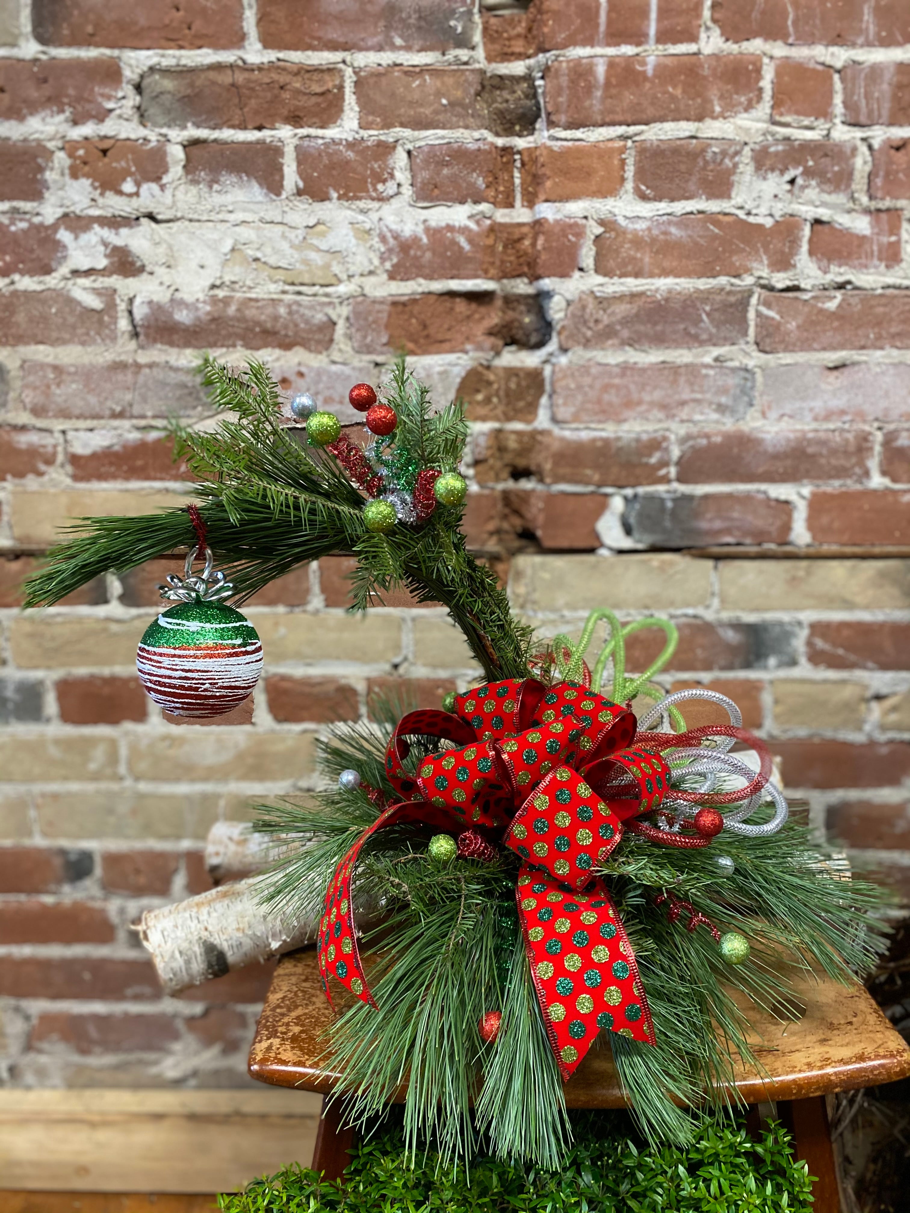 Grinch Christmas Tree - Festive Holiday Decor for Home, Office & Parties | Perfect for Xmas Decorations, Themed Parties & Whoville Displays