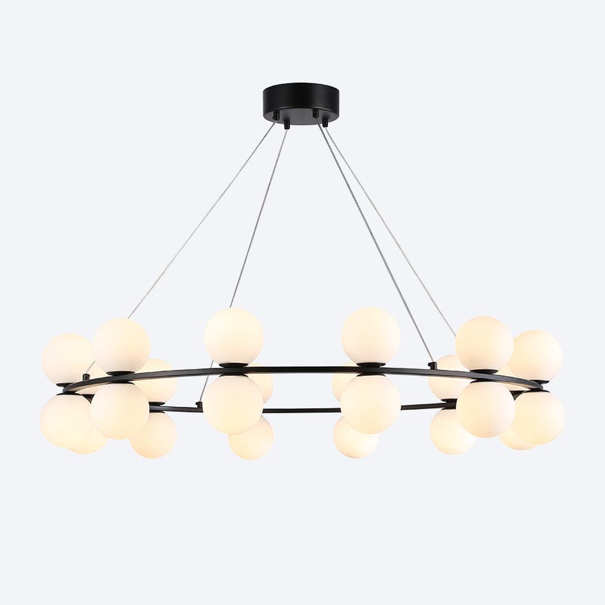 YOSHI RING 24 LED Pendant Light - Modern Dimmable Hanging Fixture for Kitchen Island, Dining Room & Bedroom Lighting