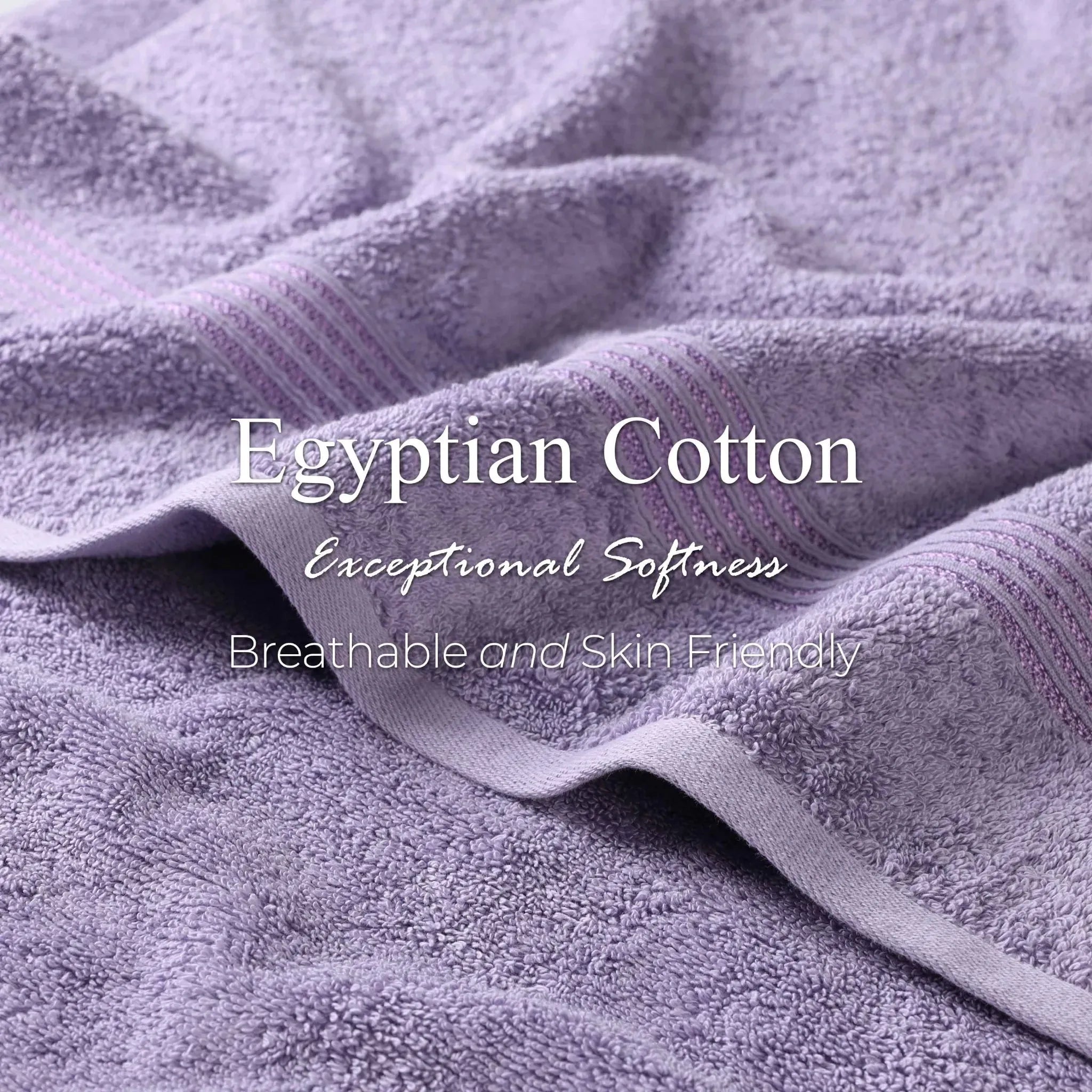 Premium Egyptian Cotton Bath Towels Set of 4 - Ultra Soft & Highly Absorbent Luxury Towels for Spa, Hotel & Home Use