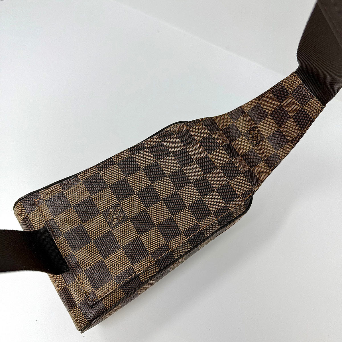 Louis Vuitton Damier Ebene Geronimos Belt Bag for Women - Luxury Crossbody Fanny Pack - Perfect for Travel, Shopping & Everyday Use