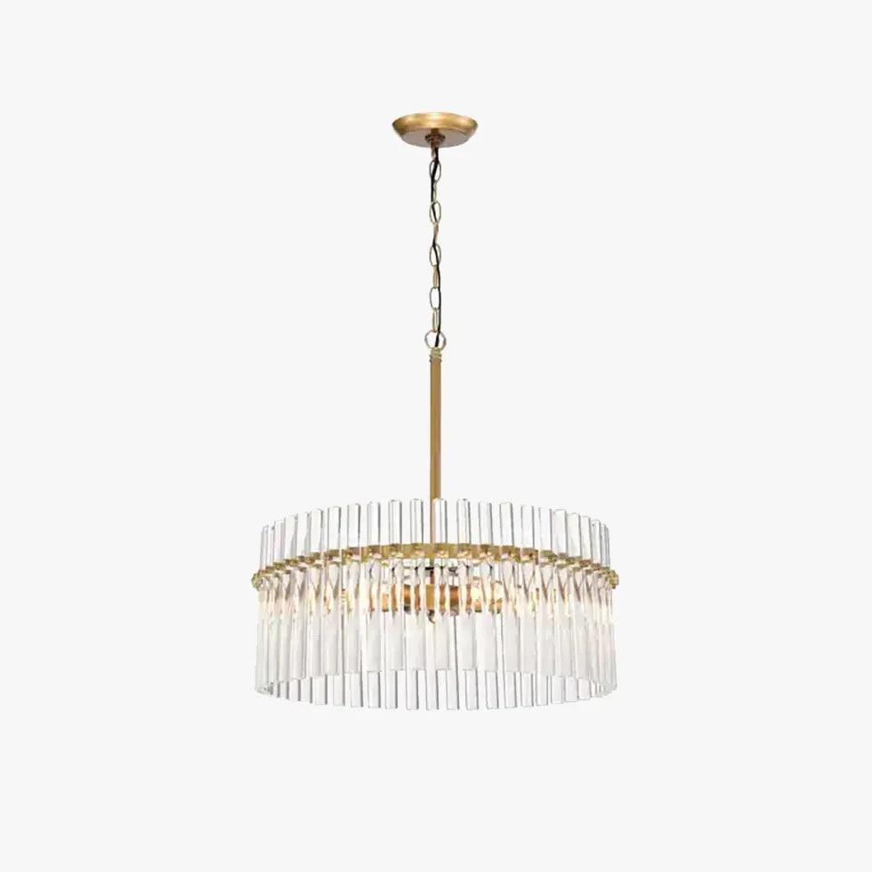 Crystal Gold Pendant Light for Living Room - Elegant Chandelier Lighting for Dining Room, Bedroom & Hallway