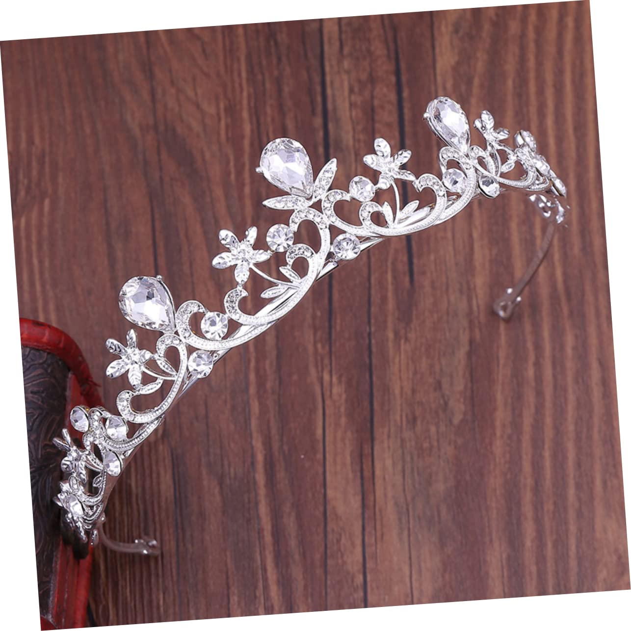 FOMIYES 2-Piece Rhinestone Crown Set - Elegant Bridal Wedding Tiara Headband & Crystal Queen Hairpiece for Women | Princess Accessories for Prom, Pageant, Birthday Party & Special Occasions | Perfect for Brides, Flower Girls & Costume Decorations