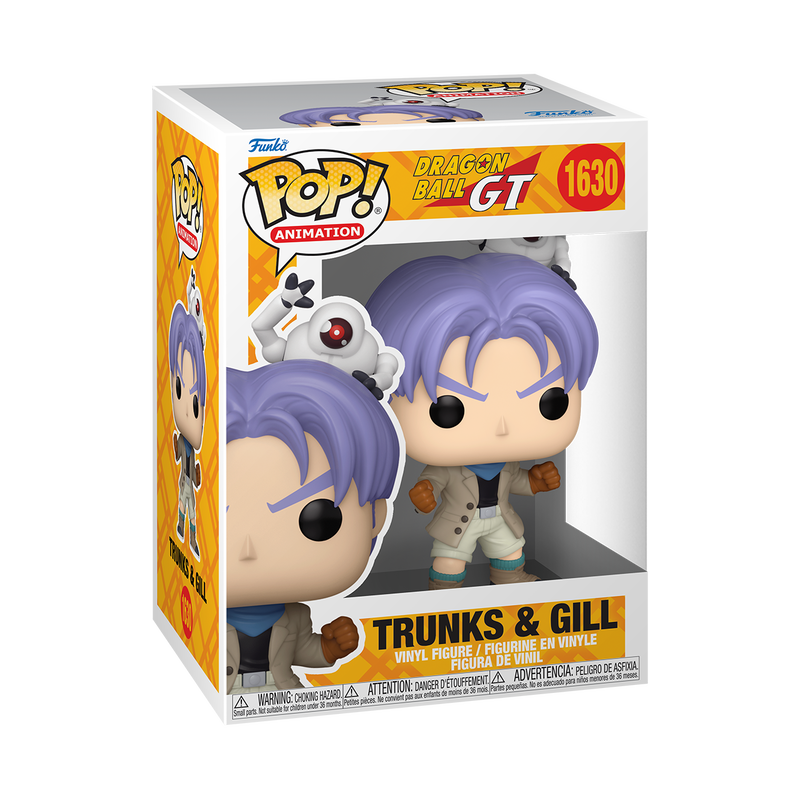 Dragon Ball GT Trunks & Gill Funko Pop Vinyl Figure #1630 with Protector Case - Perfect for Anime Collectors and Gift Giving