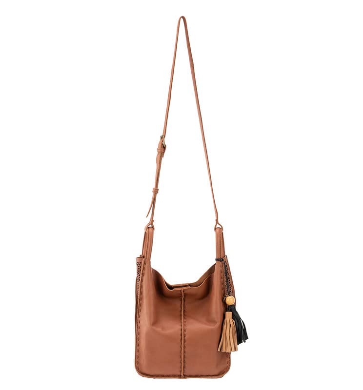 The Sak Los Feliz Genuine Leather Crossbody Bag for Women - Large Adjustable Shoulder Purse with Single Strap | Perfect for Travel, Shopping & Everyday Use