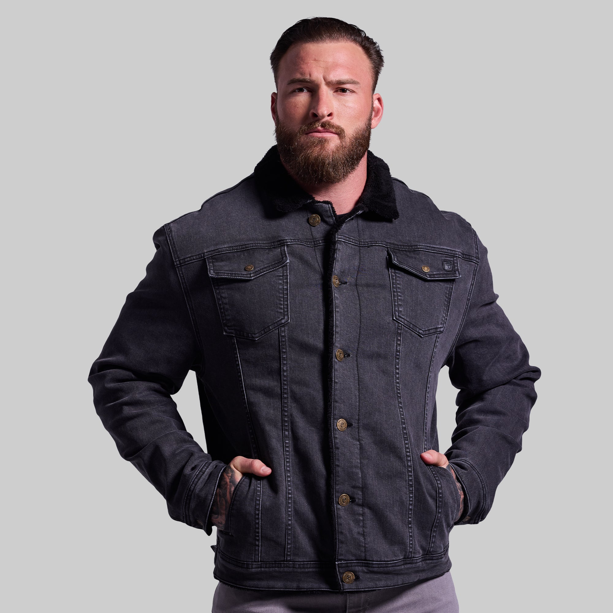 Men's FLEX Stretchy Pioneer Jacket 2.0 - Vintage Grey Wash Waterproof Windbreaker for Hiking & Outdoor Adventures