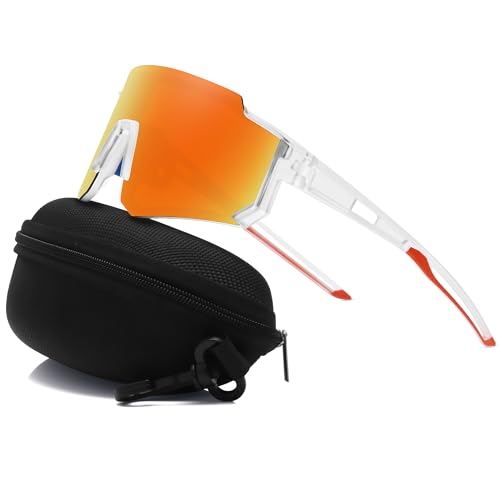 Clear Frame-red Mirror Lens