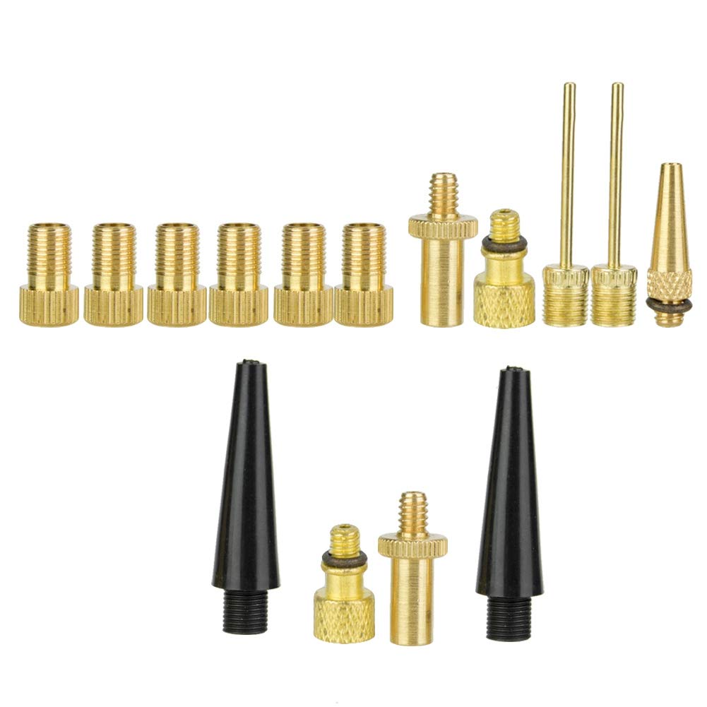 Uxsiya Bike Valve Converter - Anti Rust High Strength Copper Tire Valve Adapter for Bicycle, Inflatable Toys & Basketball - Perfect for Bike Maintenance, Sports Equipment & Outdoor Activities