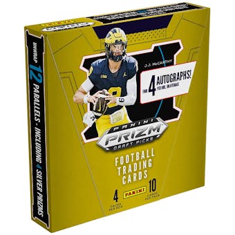 2024 Panini Prizm Draft Picks Football Hobby Box - Collectible Trading Cards for NFL Fans & Sports Memorabilia Collectors - Perfect for Gifts, Investments, and Fantasy Football Enthusiasts