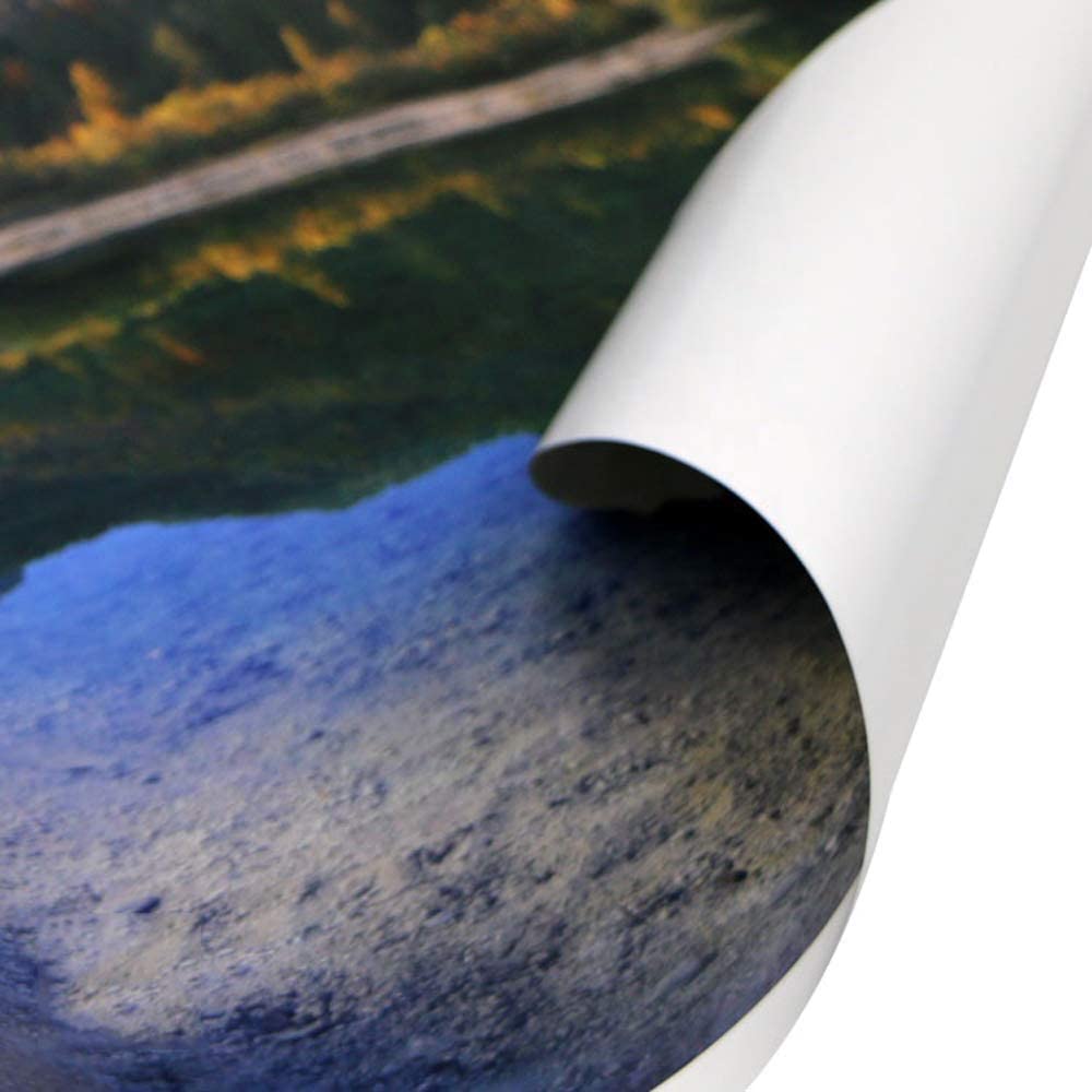 Premium Matte & Glossy Photo Paper Roll - 7.8oz 10.8 Mil Inkjet Printer Paper for Outdoor Posters (54