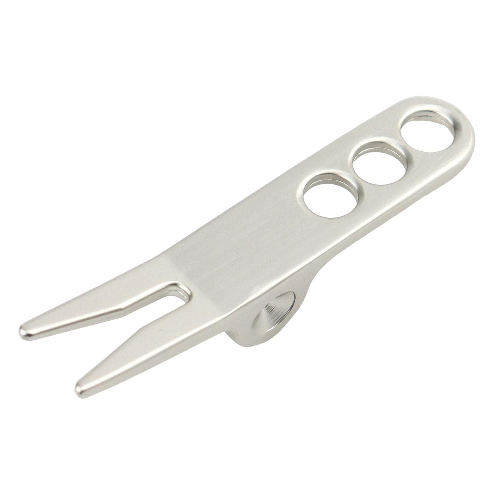 Premium Golf Divot Fork Tool - Detachable Multipurpose Golf Training Aid for Repairing Turf & Practice - Silver | Perfect for Driving Range, Course Play & Golf Gifts