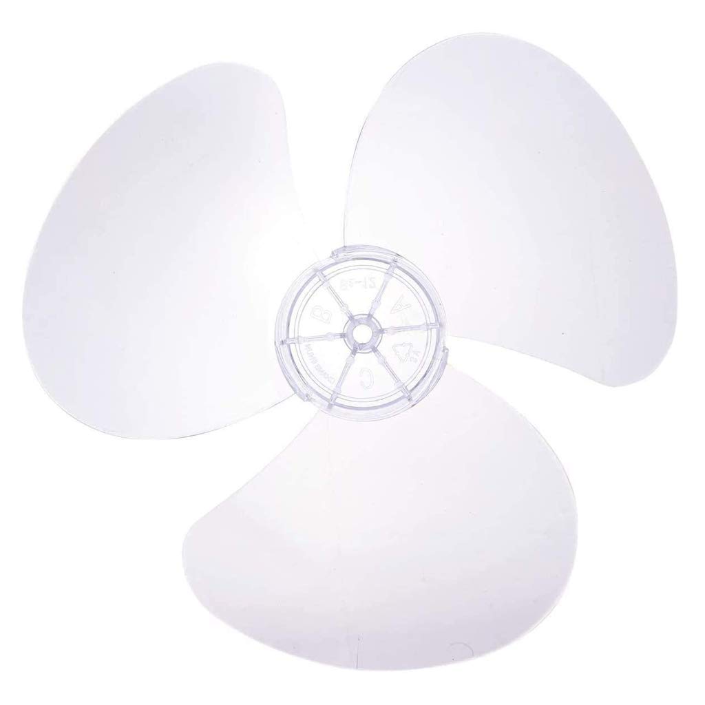 3 Leaves Clear Plastic Fan Blade Replacement for 12 Inch Pedestal Fan - Durable Transparent Replacement Blades for Stand Fans - Perfect for Home, Office, and Outdoor Cooling