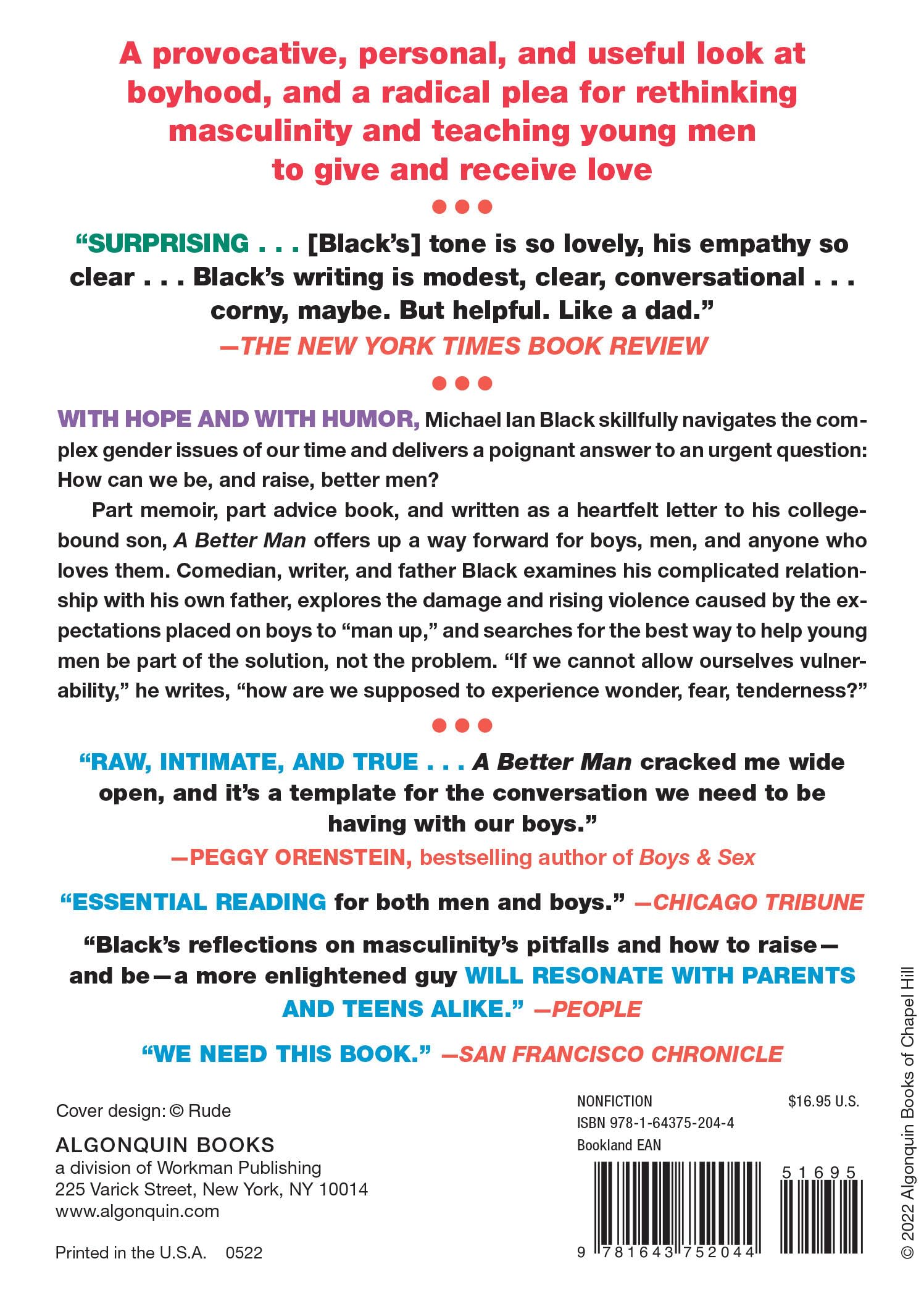 A Better Man: A (Mostly Serious) Letter to My Son - Inspirational Parenting Book for Fathers - Perfect for Father's Day Gifts & Family Bonding