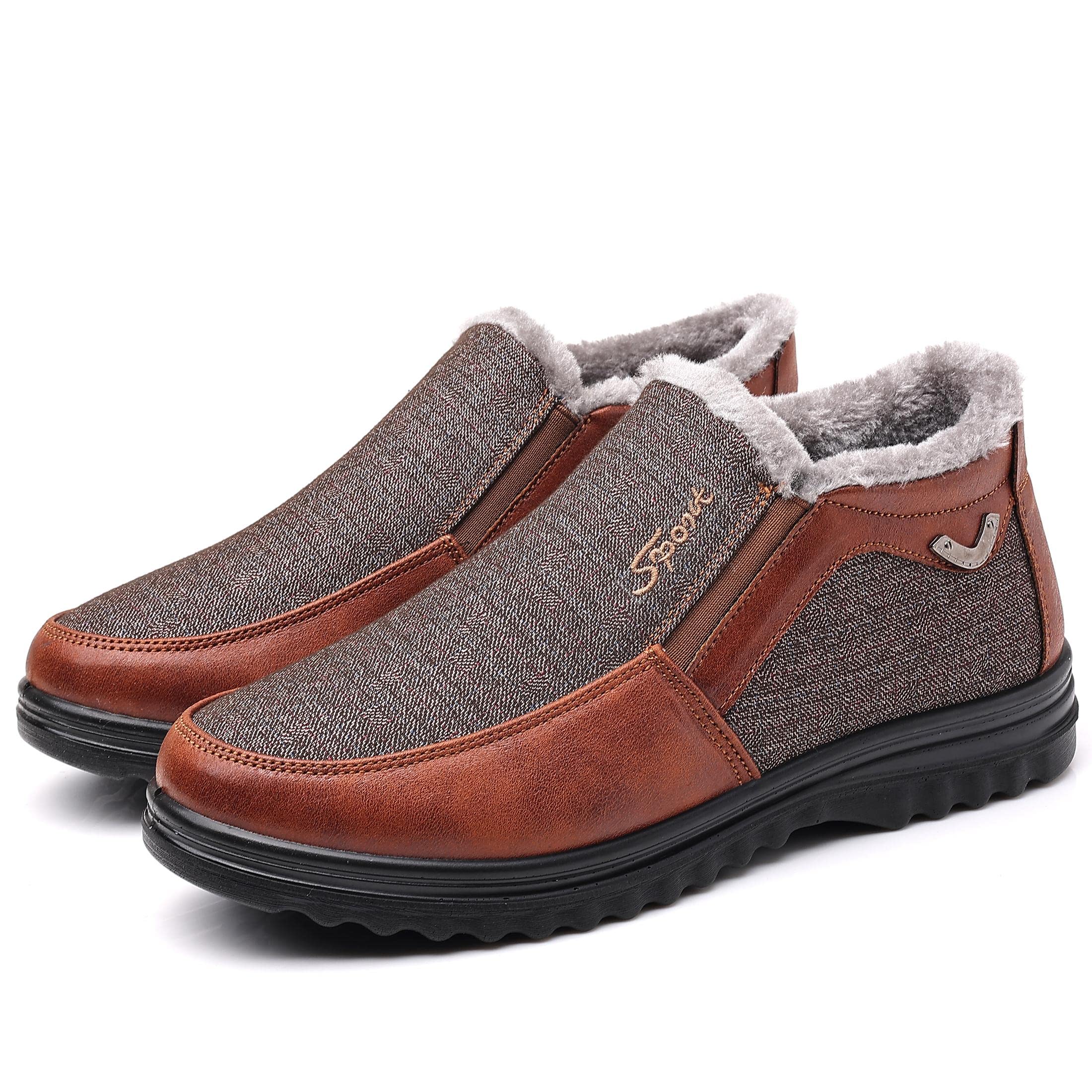 COSIDRAM Men's Casual Loafers - Lightweight Ankle High Moccasin Shoes for Men | Comfortable Slip-On Walking Shoes for Work, Travel & Everyday Wear