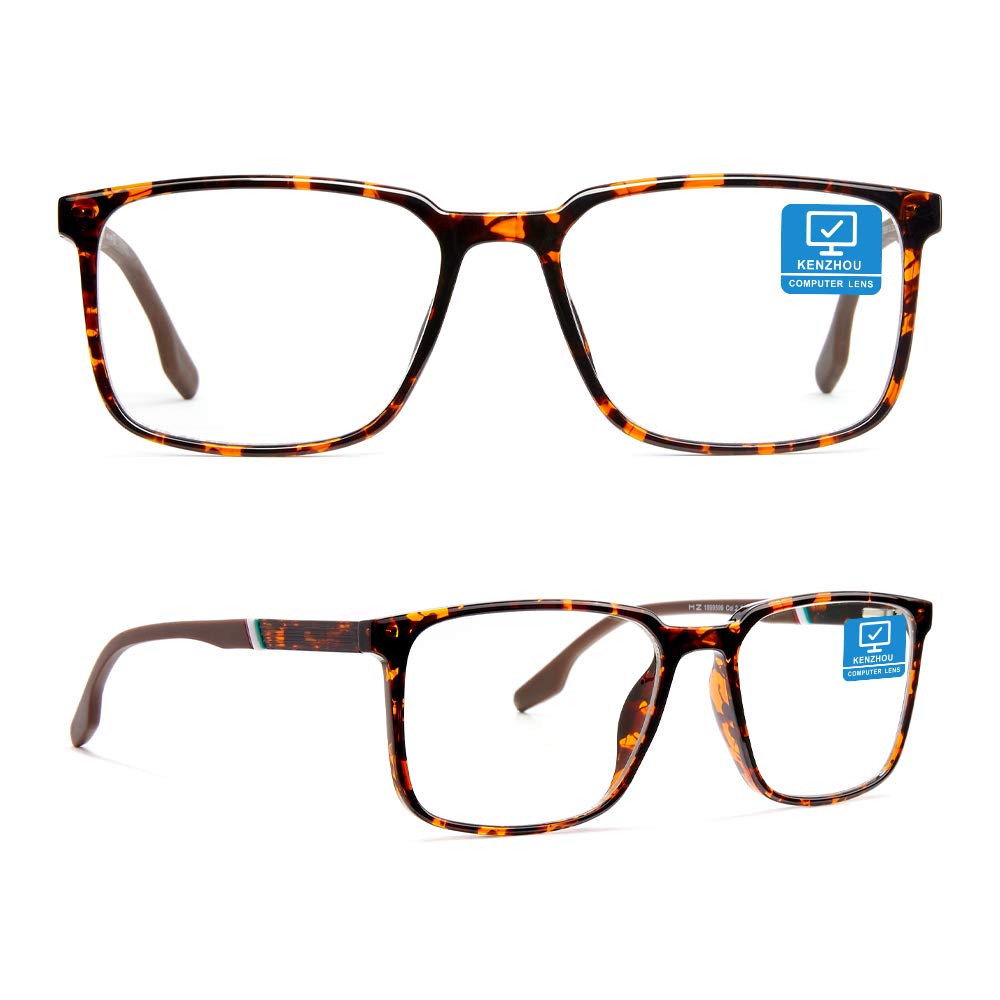 Blue Light Blocking Glasses for Computer & Gaming - Anti Glare UV Protection Eyewear for Men & Women (1 Pack) - Reduce Eye Strain for Work, Gaming & Screen Time