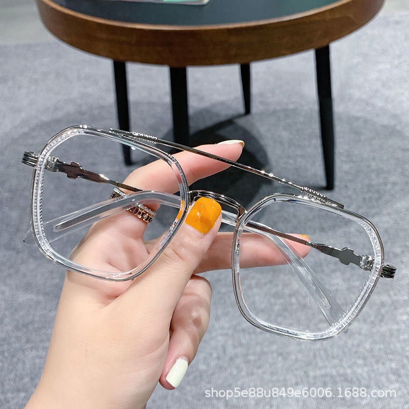 Stylish Geometric Lightweight Eyeglasses for Men & Women - Trendy, Comfortable & Durable for Daily Wear, Work & Outdoor Activities