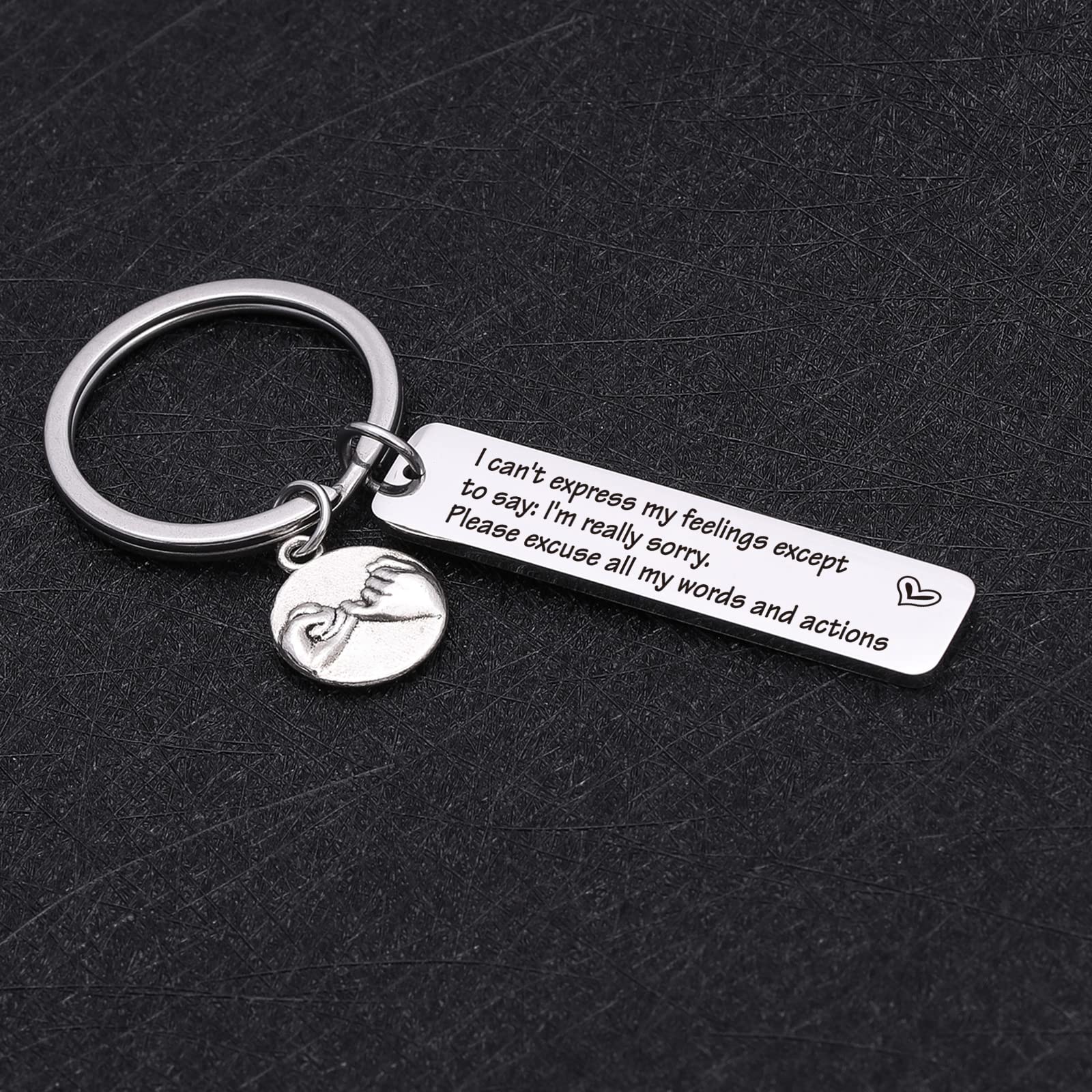 TzrNhm Blossom Apology Keychain - Best Friend Gift, I'm Sorry Present for Boyfriend or Girlfriend - Cute Jewelry for Forgiveness | Perfect for Anniversaries, Valentine's Day & Making Up