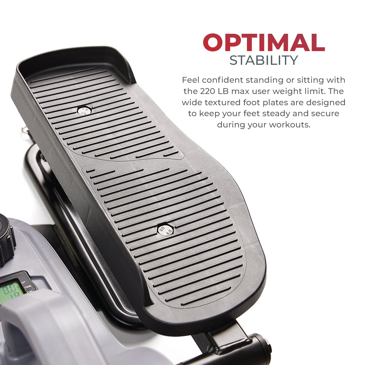 Portable Stand Up Elliptical Machine with Adjustable Resistance Bands - Full Body Workout Equipment for Home & Office Fitness Training