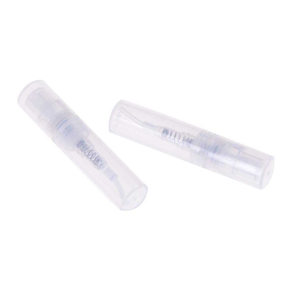 Mini 2ML Clear Plastic Perfume Sample Bottles - 60Pcs Travel-Sized Empty Containers for Essential Oils, Fragrances & Cosmetics | Perfect for Travel Kits, DIY Mixing & Gift Samples
