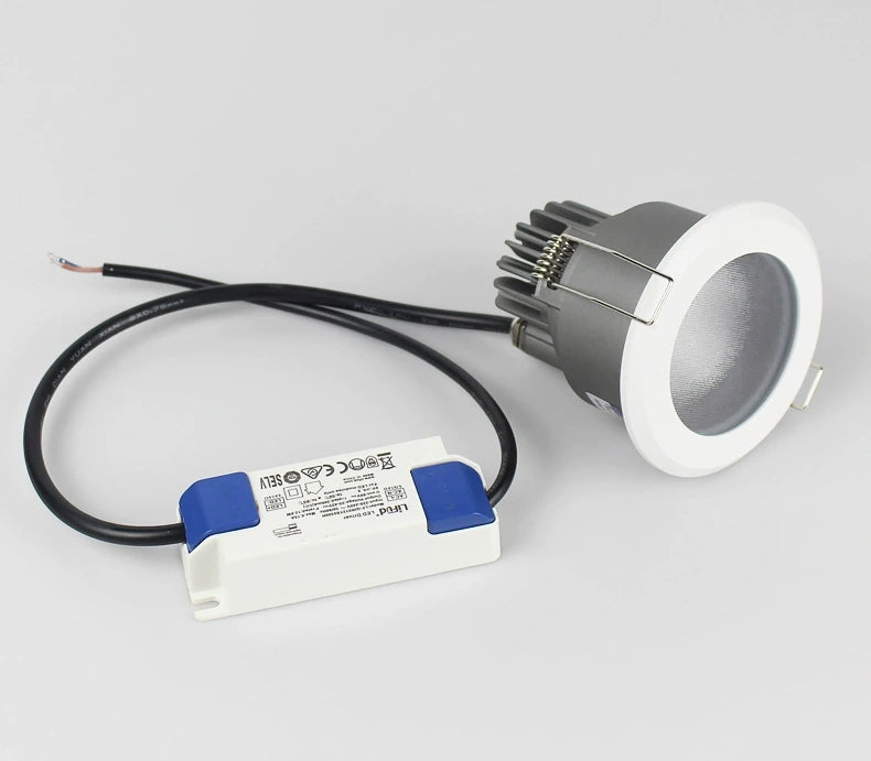 7W 12W 3 Inch Waterproof IP65 LED Downlight - 80+ CRI Round Vapor Proof Light for Shower, Sauna, Outdoor & Garage Lighting - Perfect for Bathrooms, Kitchens, and Patios