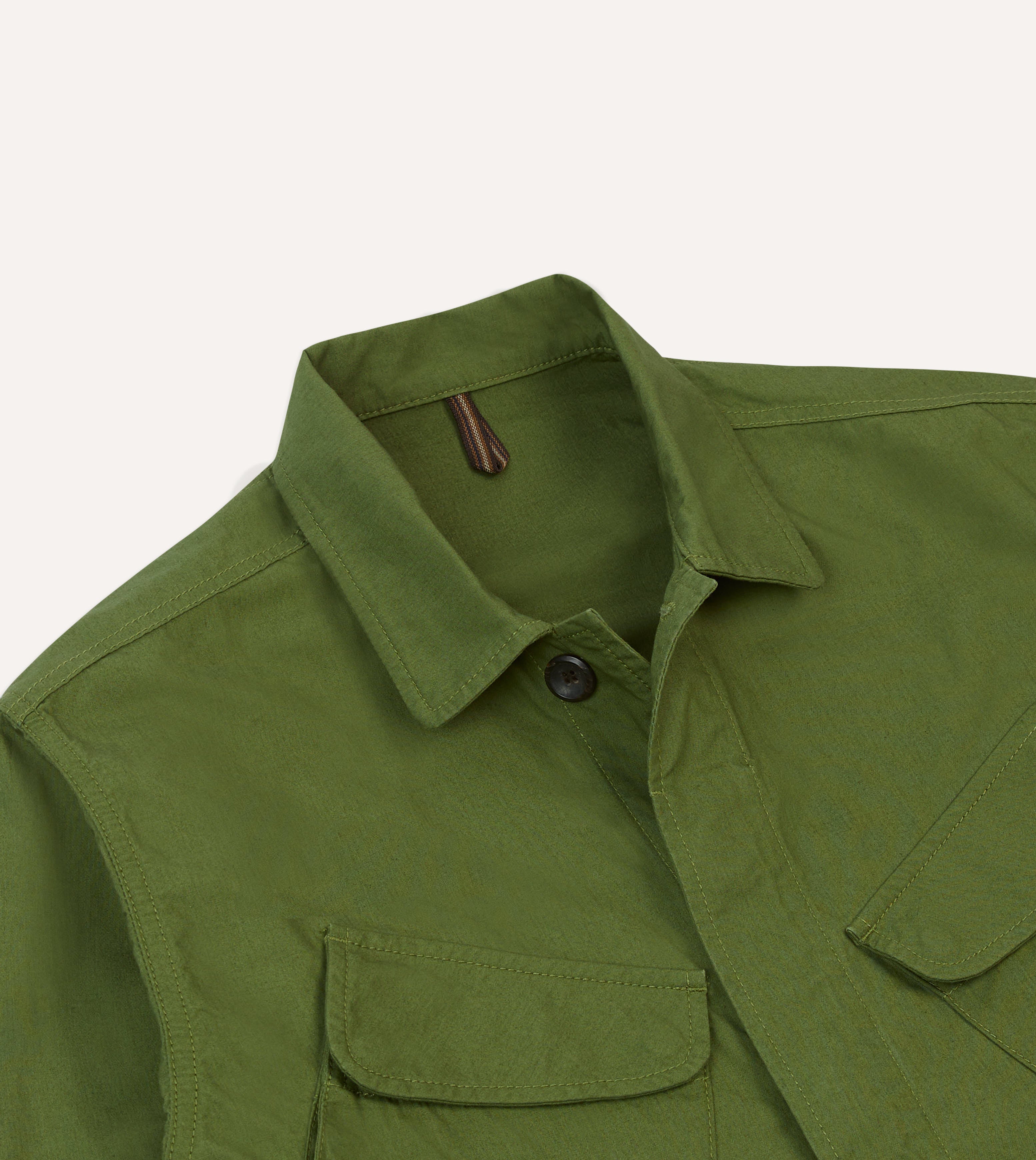 Premium Olive Cotton Jungle Jacket for Men & Women - Lightweight Outdoor Adventure Jacket for Hiking, Camping & Travel