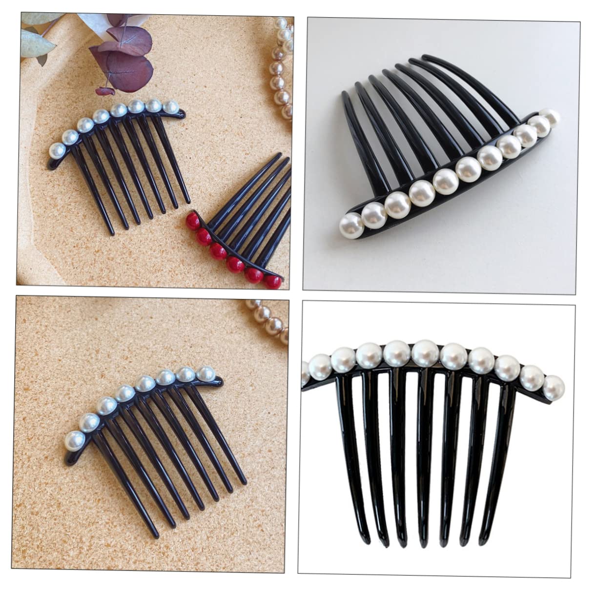 FOMIYES 5-Piece Hair Clips & Side Combs for Women - Elegant Hair Accessories for Weddings, Parties & Special Occasions - Perfect for Updos, Half-Up Styles & Everyday Wear