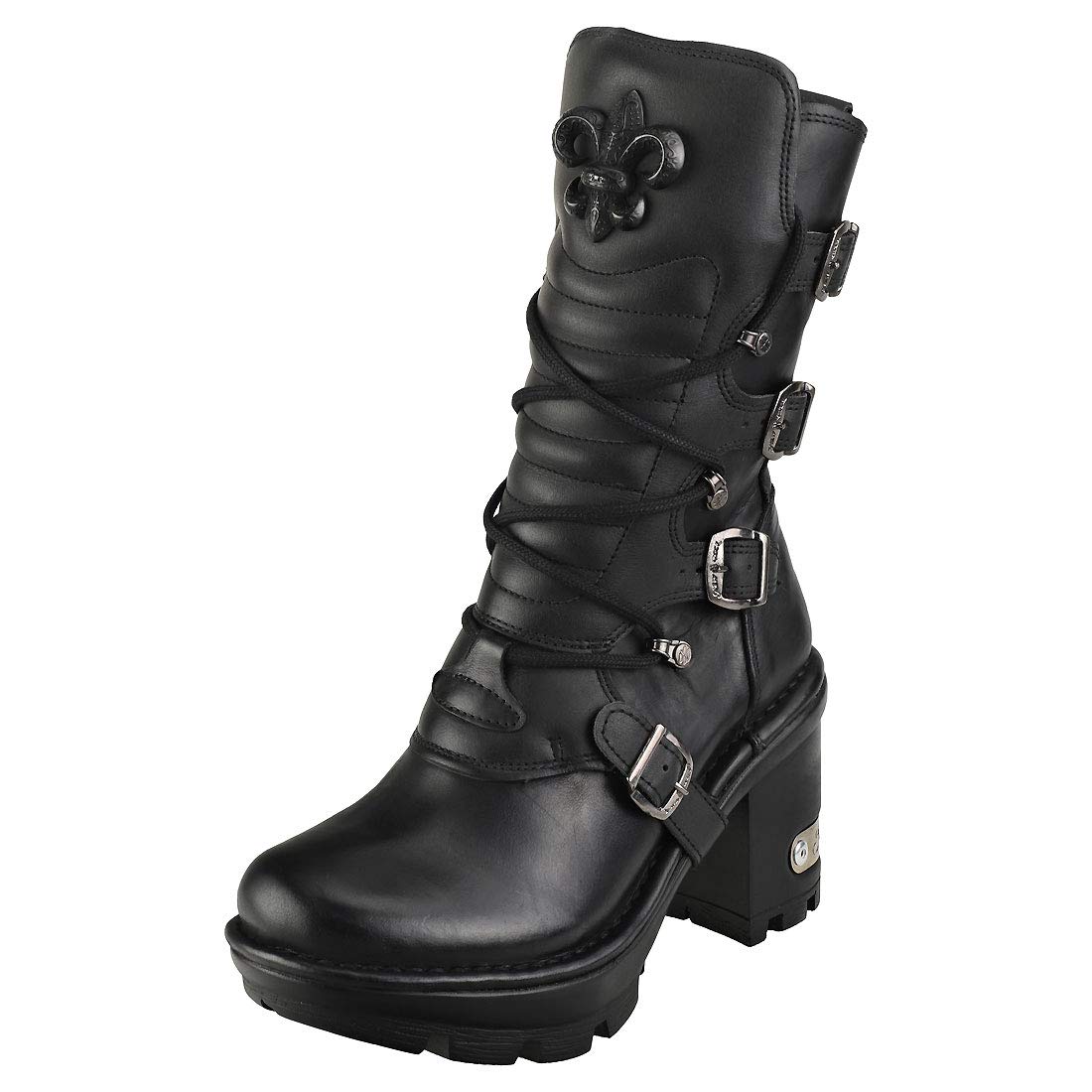 Unisex Platform Boots in Black - Size 8.5 US Men / 10 US Women - Trendy Chunky Sole Shoes for Streetwear & Winter Fashion