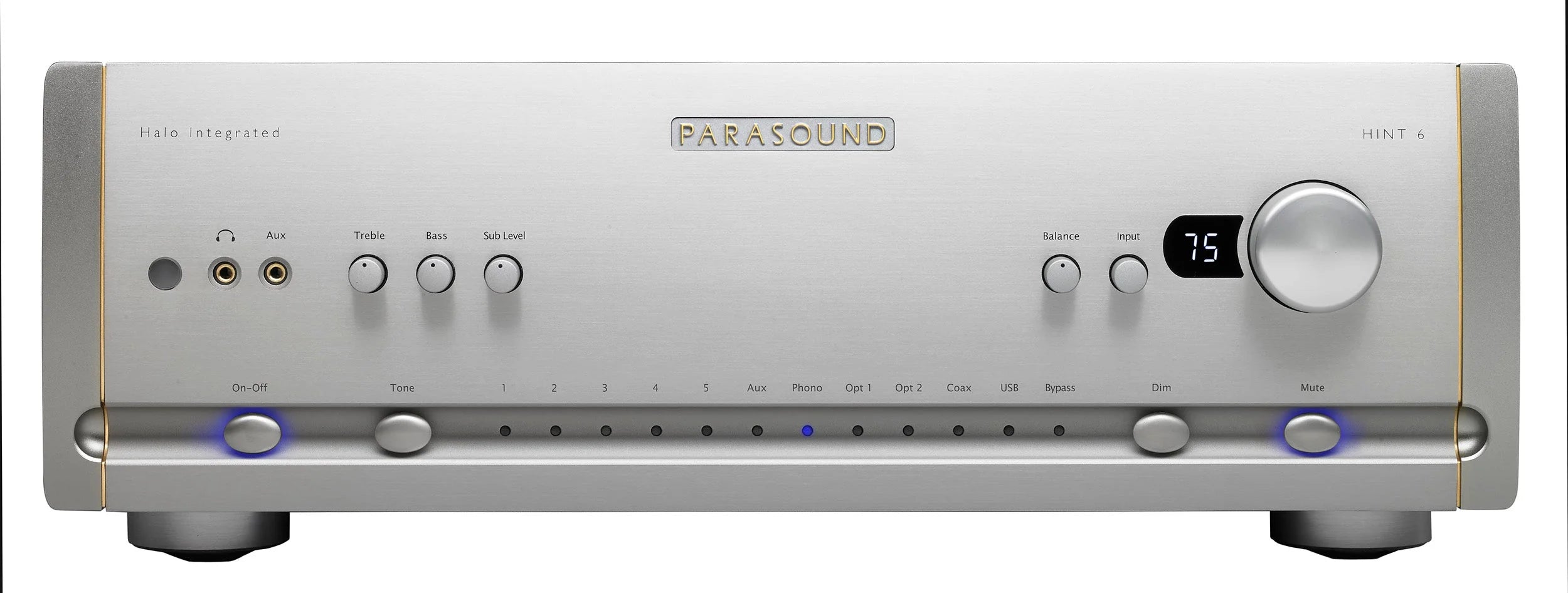 Parasound HALO HINT6 Integrated Amplifier - High-End Home Theater & Stereo Audio Power Amp for Music & Movie Lovers
