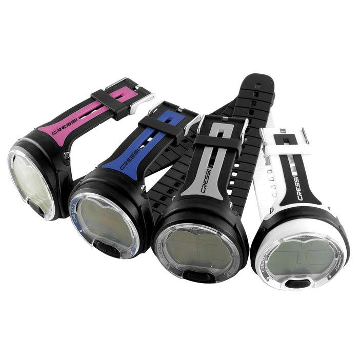 Cressi Leonardo Wrist Mount Dive Computer for Scuba Diving & Freediving - Professional Underwater Depth Gauge with Backlight | Perfect for Ocean Exploration, Spearfishing & Marine Research