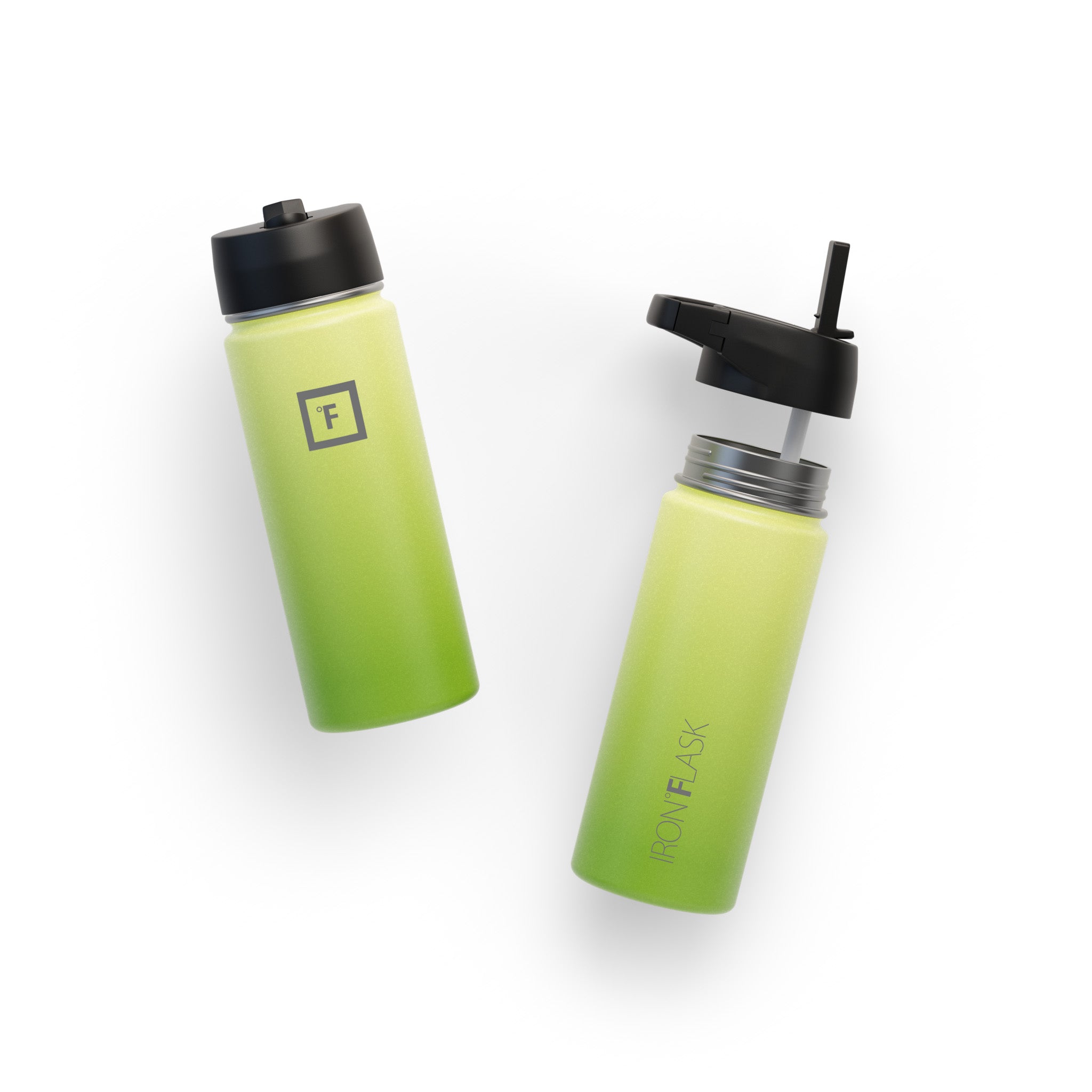 18 Oz Wide Mouth Water Bottle with Straw Lid - Leak Proof & BPA Free - Perfect for Gym, Hiking, Travel & Everyday Hydration