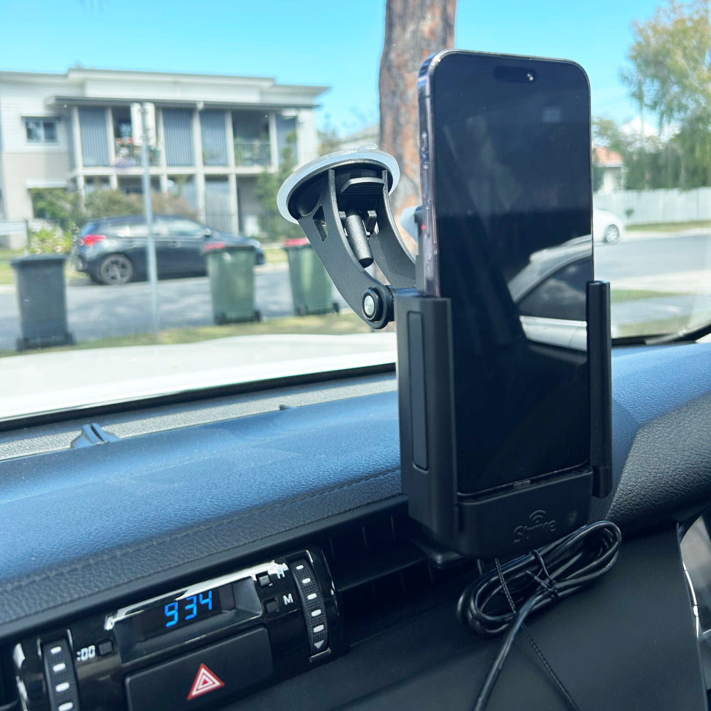 iPhone 15 Plus Car Phone Holder - Universal Adjustable Dashboard & Air Vent Mount - Perfect for GPS Navigation & Hands-Free Driving