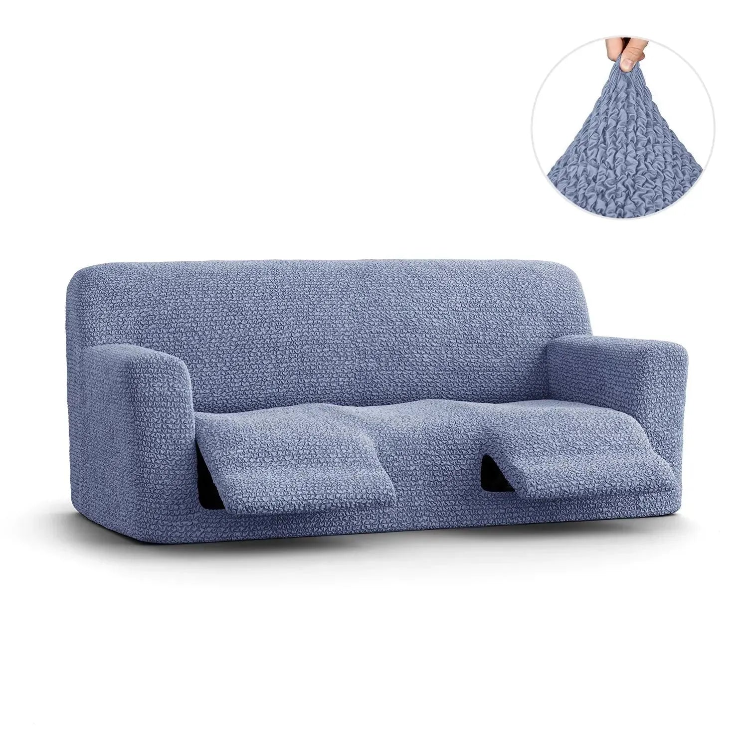 3 Seater Recliner Slipcover - Microfiber Sofa Cover for Living Room Furniture Protection - Perfect for Pets, Kids & Everyday Use