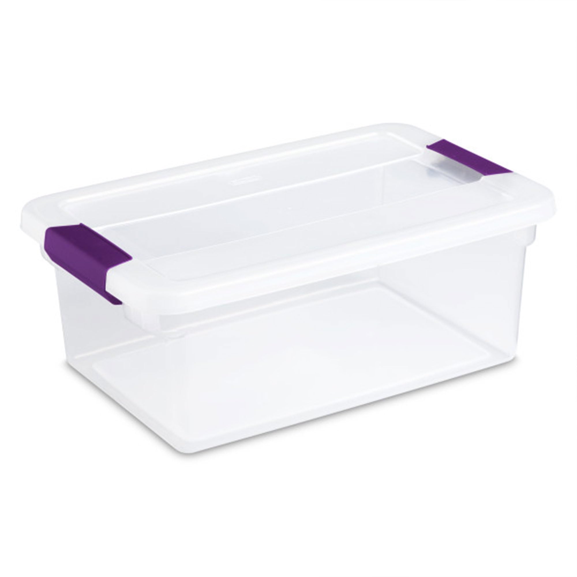 Sterilite 48-Pack ClearView Latch Storage Boxes - 15 Quart Stackable Plastic Bins for Home Organization | Perfect for Closet, Garage, Kids' Toys & Seasonal Storage