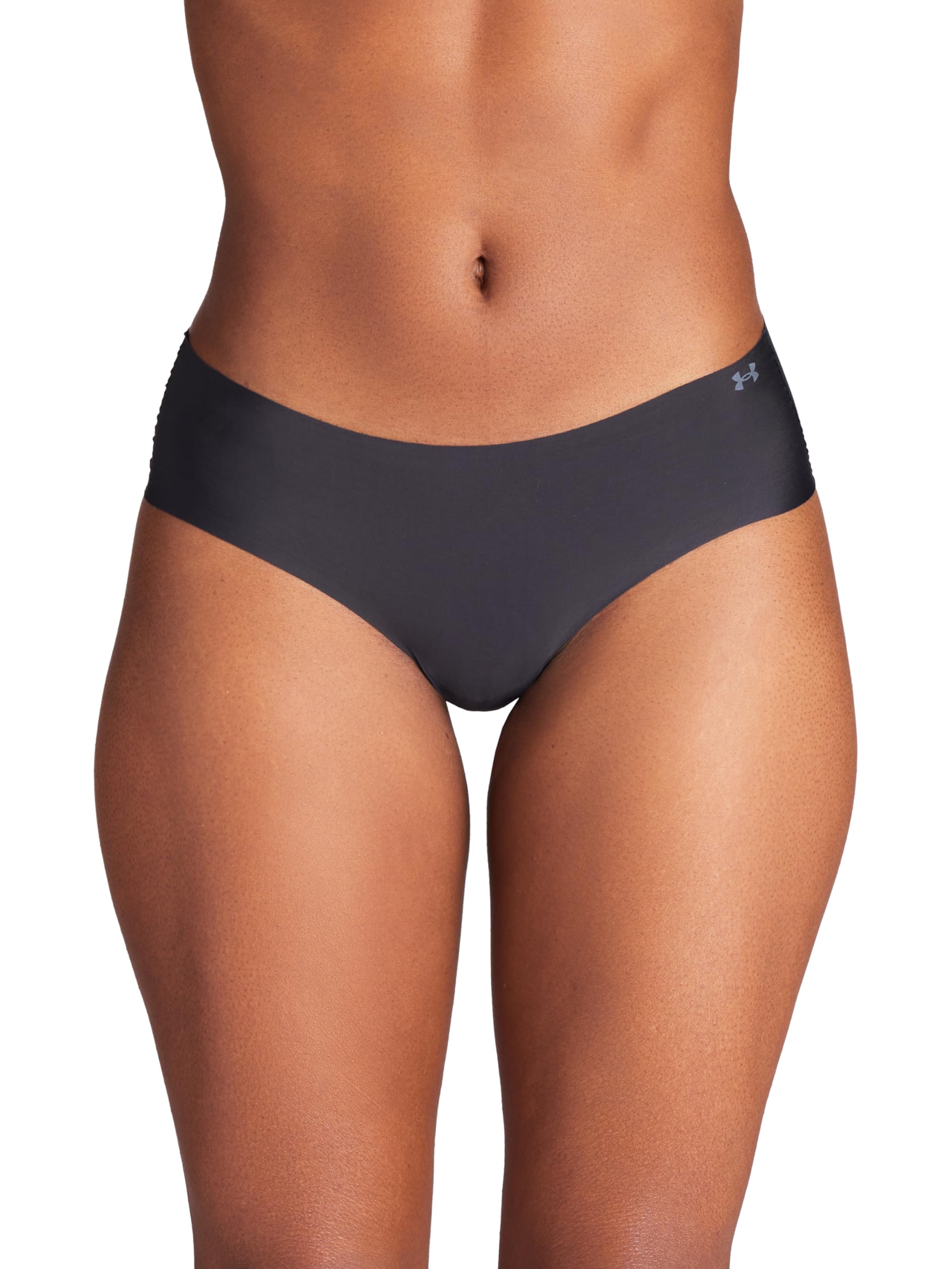 Under Armour Women's 3-Pack Pure Stretch No Show Hipster Underwear - Ultra Soft, Breathable & All-Day Comfort for Workouts, Yoga & Everyday Wear