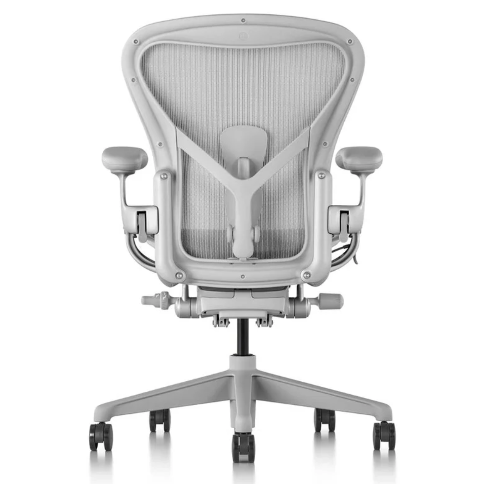 Herman Miller Aeron Chair Remastered - Ergonomic Office Chair with Adjustable Lumbar Support - Mineral Satin Finish - Perfect for Home Office, Gaming Setup & Workspace Comfort
