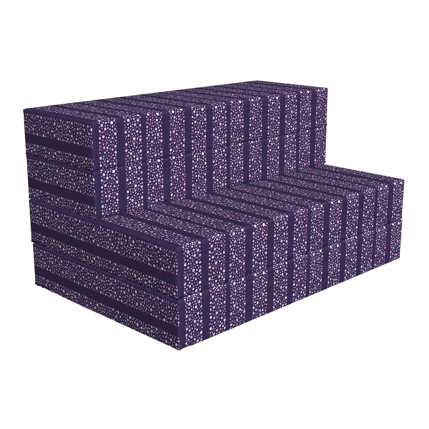 Ambesonne Abstract Foldable Mattress with Bubble Design, 74.8