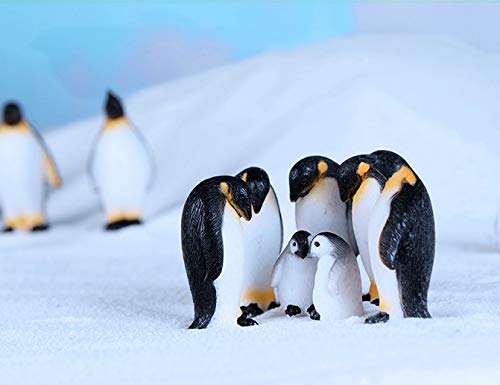 8PCS Mini Penguin Figurines - Fairy Garden Decor, Miniature Animals for Plant Pots, Bonsai & DIY Crafts | Perfect for Fairy Gardens, Terrariums & Home Decor
